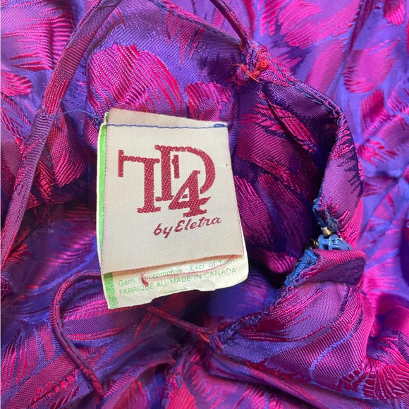 đ Vintage Womenâs Purple & Pink OmbrĂŠ Dress â Size 9/10 - Picture 10 of 15